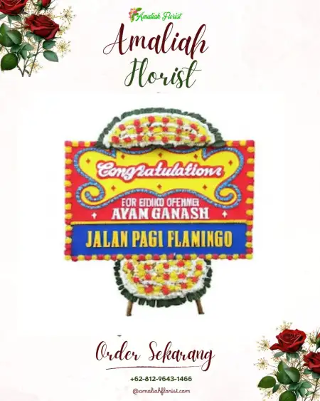 Sewa Papan Bunga Purwasaba